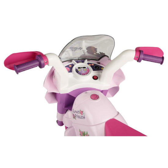 Peg Perego Flower Princess 6v Battery 3 Wheel Motorbike IGED0923